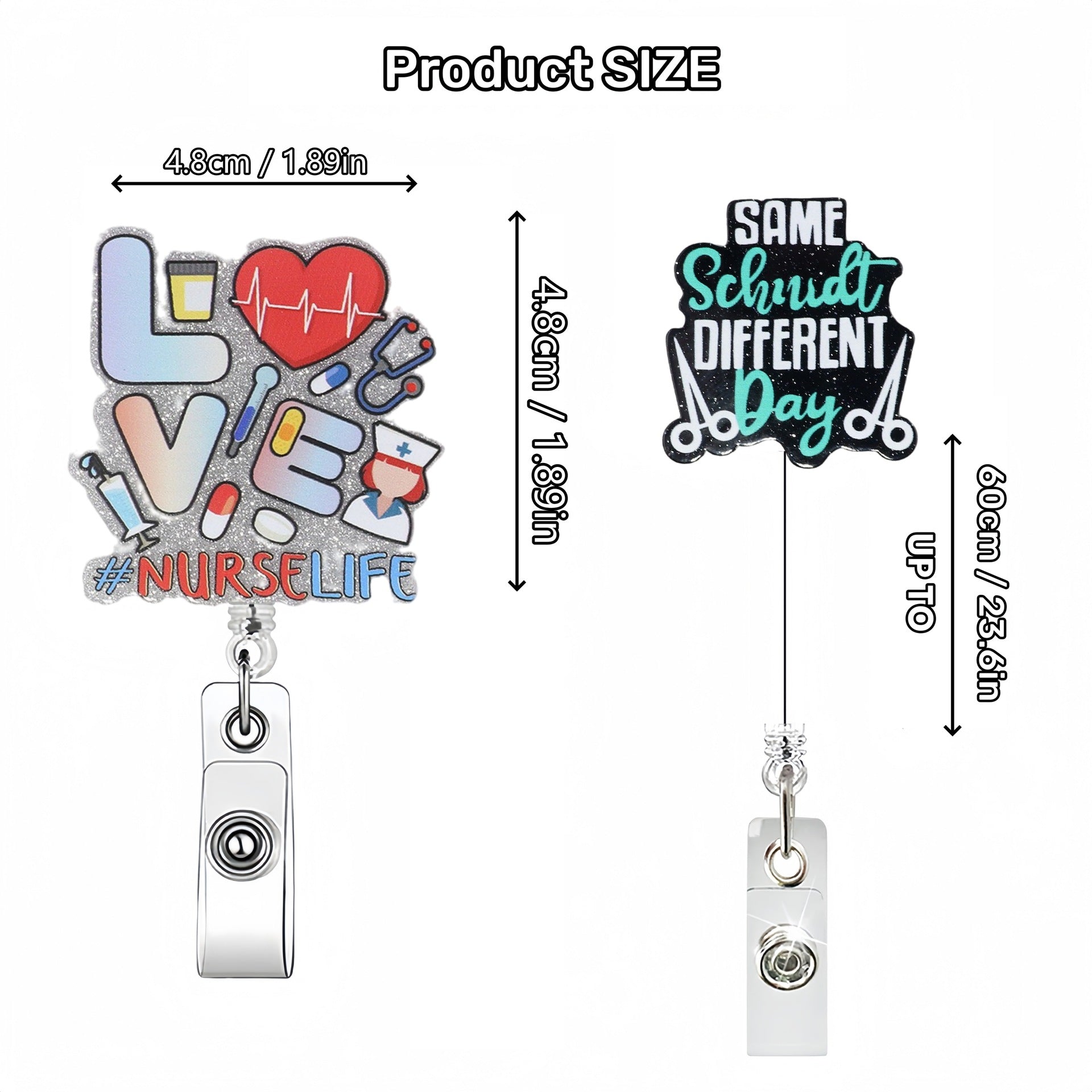 Wholesale Acrylic Medical Student DIY Retractable Keychain